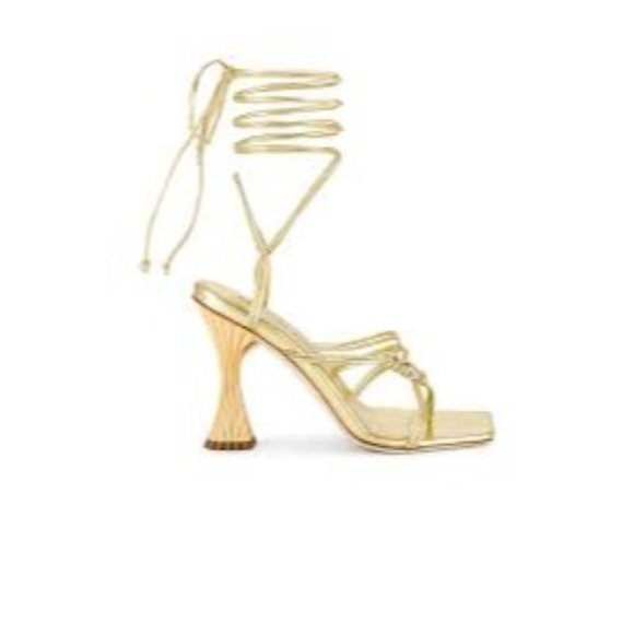 A'mmonde Atelier Kasia Sandal in Gold - Picture 1 of 8